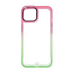 estuches clasico el rey degrade apple iphone 14 color rosado / verde - MUNDO ACCESORIOS (B2C)