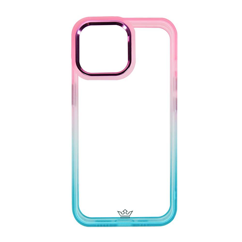 Estuches Clasico El Rey Degrade Apple Iphone 14 Pro Max Color Rosado / Turquesa - MUNDO ACCESORIOS (B2C)