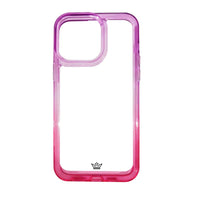 estuches clasico el rey degrade apple iphone 14 pro max color morado / rosado - MUNDO ACCESORIOS (B2C)