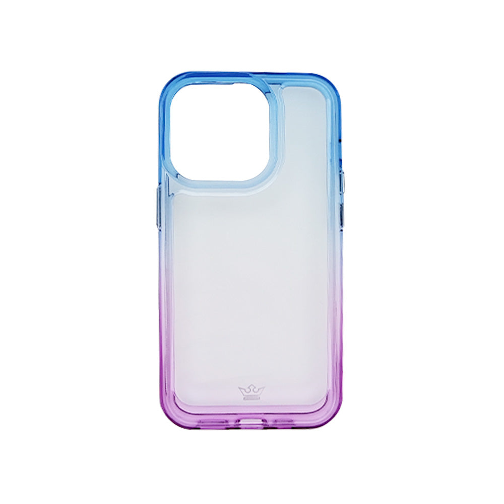 Classic El Rey Degrade Apple Iphone 14 Pro Cases Color Blue / Purple