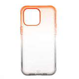 Estuche clásico degradé el rey para iPhone 14 Pro, color naranja y gris.