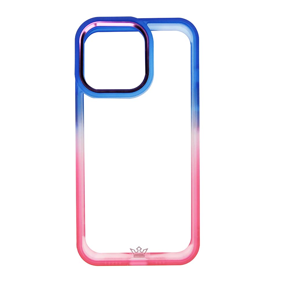 Classic El Rey Degrade Apple Iphone 13 Pro Max Cases Color Blue / Pink