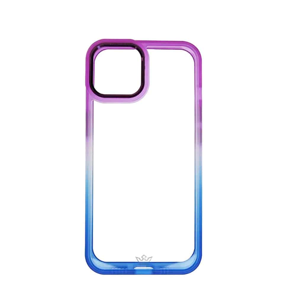 estuches clasico el rey degrade apple iphone 12 ,  iphone 12 pro color morado / azul - MUNDO ACCESORIOS (B2C)