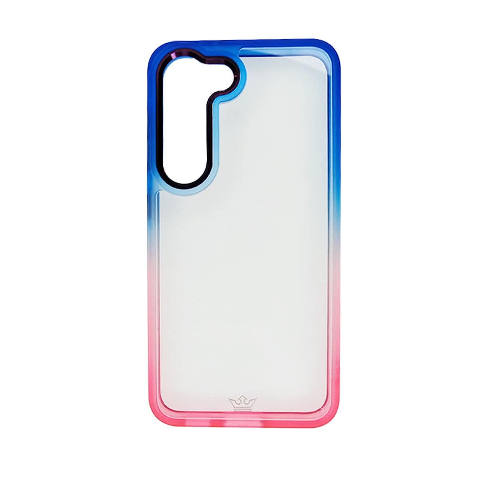 estuches clasico el rey degrade samsung s23 color azul / rosado - MUNDO ACCESORIOS (B2C)