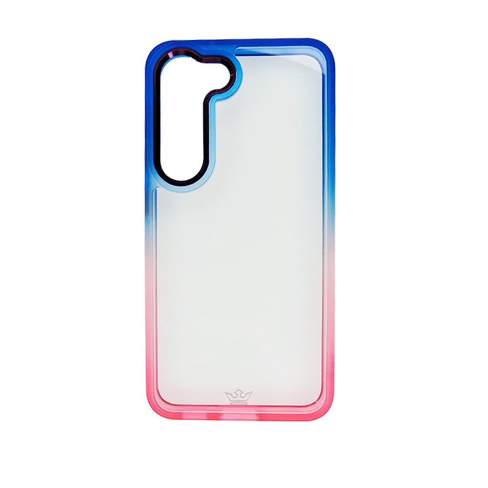 estuches clasico el rey degrade samsung s23 color azul / rosado