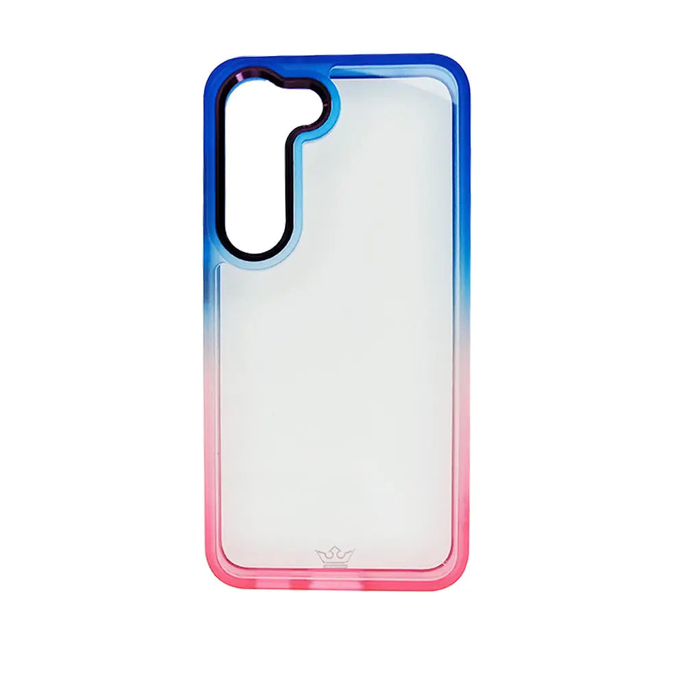 estuche clasico el rey degrade samsung s23 color azul / rosado  Shop name