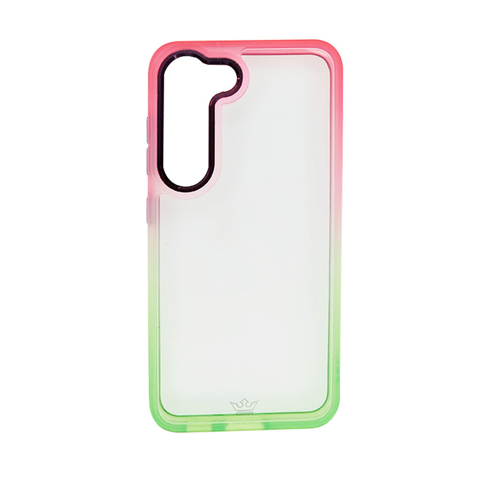 Estuche clasico el rey degrade samsung s23 color rosado / verde