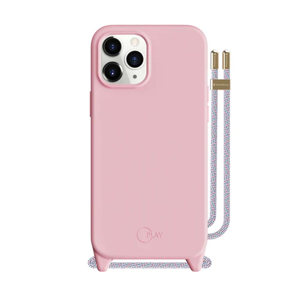 Estuche switcheasy play iphone 12 pro max con strap color rosado
