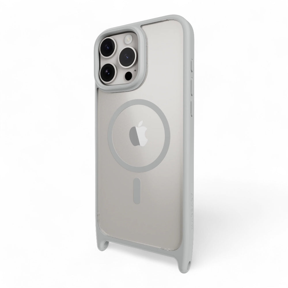 Switcheasy roam case iphone 16 pro roam m shockproof protective case with lanyard color ash gray/light gray