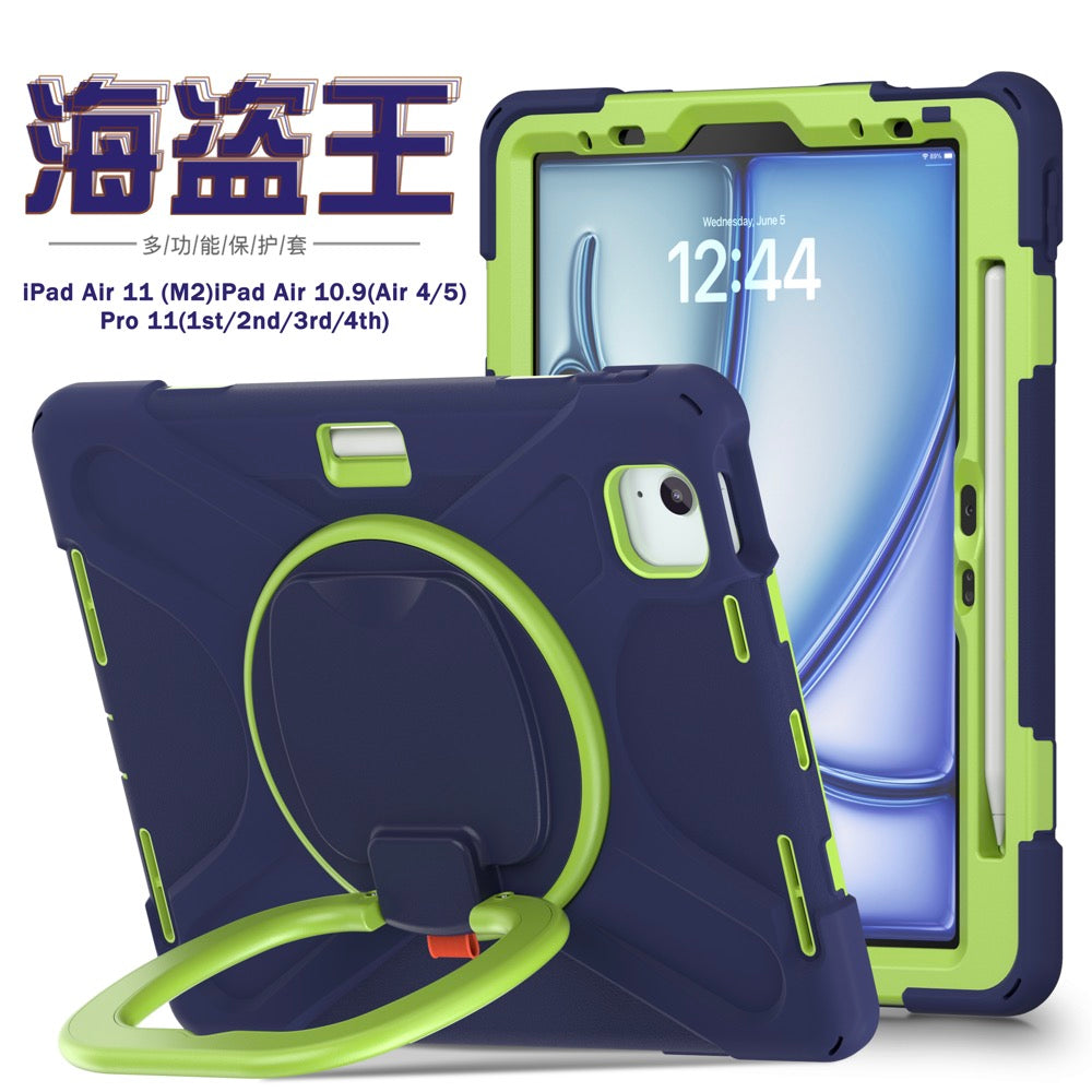 pirate b series ipad air 11 2024 color navyblue+lime