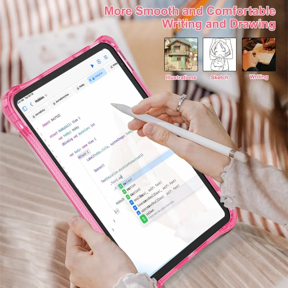 transparent b series ipad 10 th color pink  Shop name