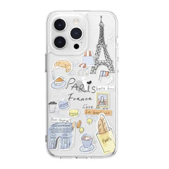 Estuche Switcheasy City para iPhone 15 Pro con diseño inspirado en París, color multicolor.