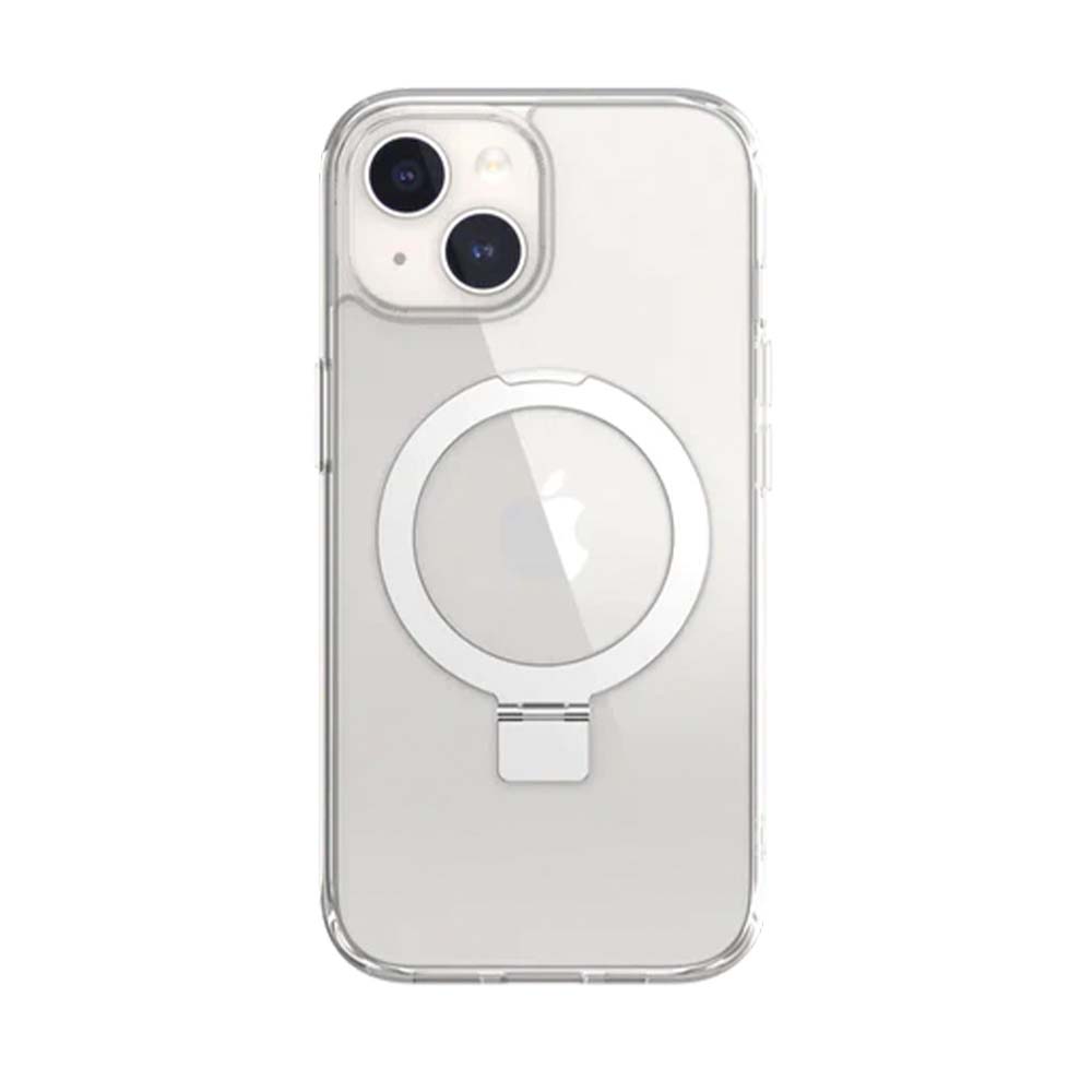 Estuche switcheasy magstand iphone 15 magsafe color transparente