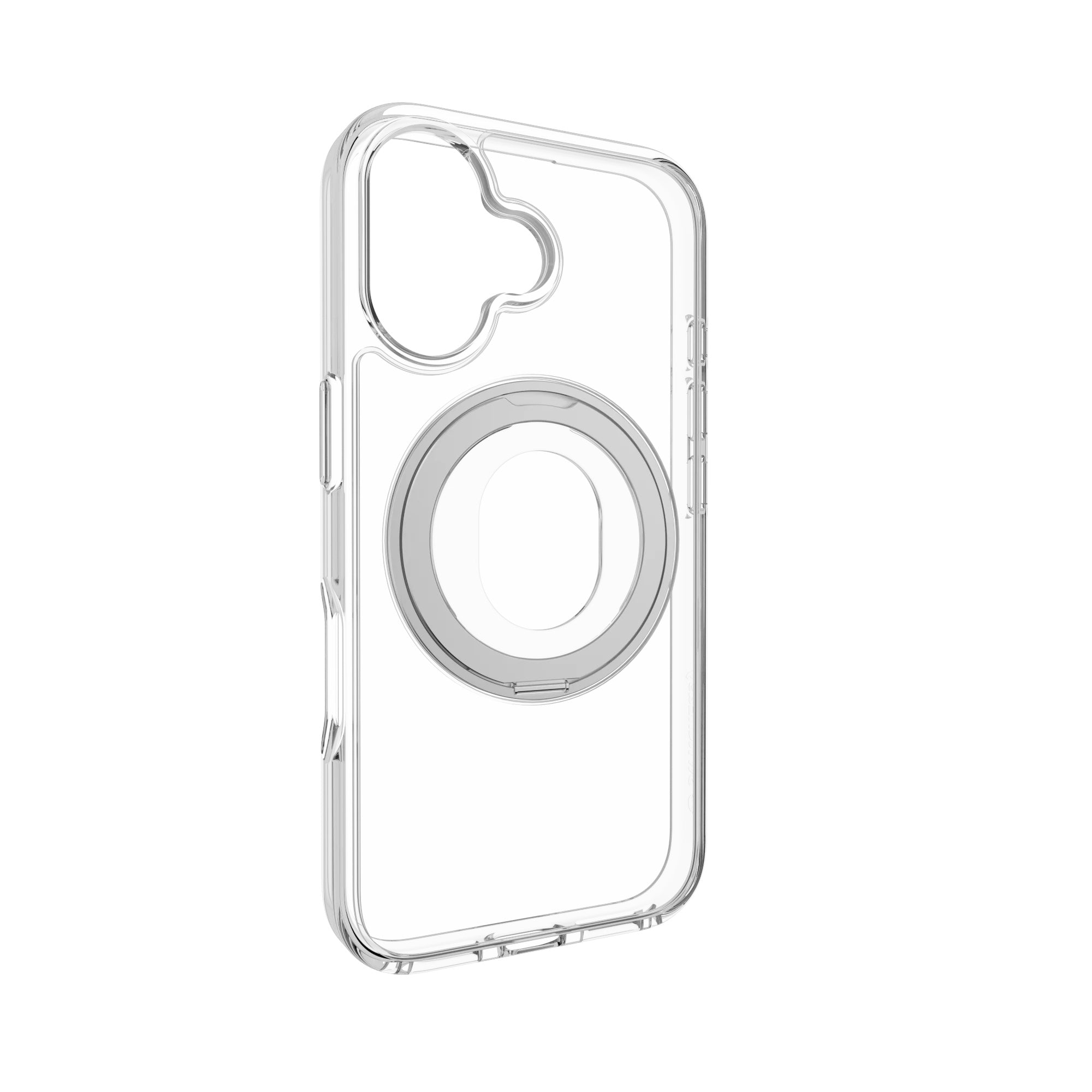 Switcheasy magstand case iphone 16 plus magstand 360 m rotating ring protective case transparent color