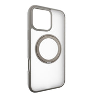 Switcheasy Magstand Case iPhone 16 Pro Magstand 360 M Rotating Ring Protective Case Silver Color