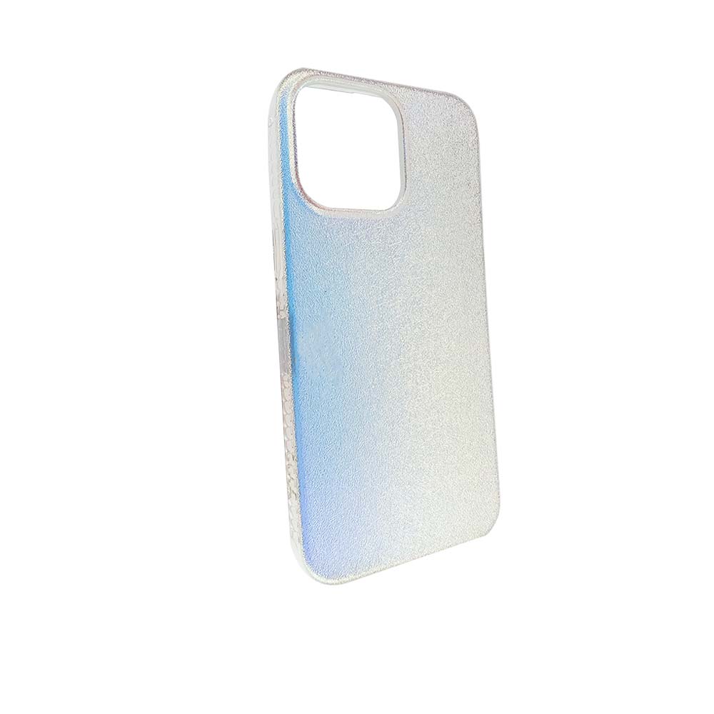 The cosmos king case for iPhone 15 iridescent texture multicolor color