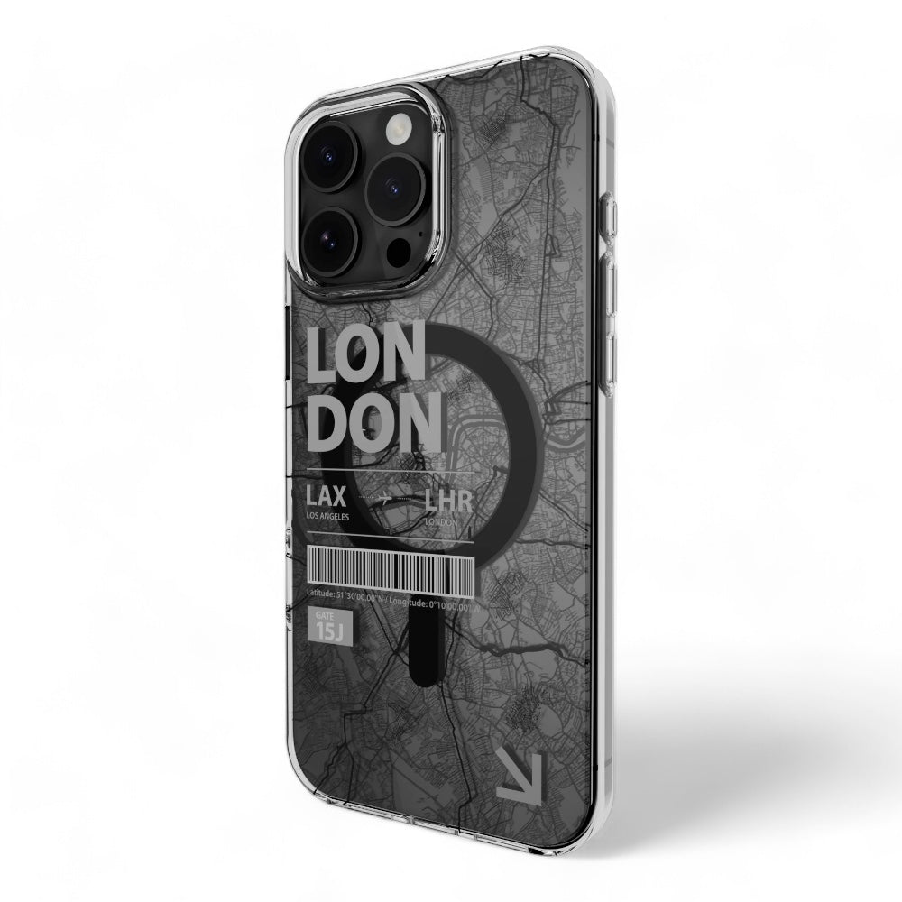 switcheasy skin iphone 16 pro max urban m 3d patterned shockproof case nyc color transparent/black