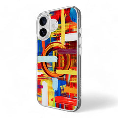 Estuche switcheasy skin iphone 16 style m pattern shockproof case painting color multicolor  Shop name