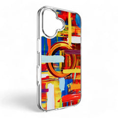 Estuche switcheasy skin iphone 16 style m pattern shockproof case painting color multicolor  Shop name