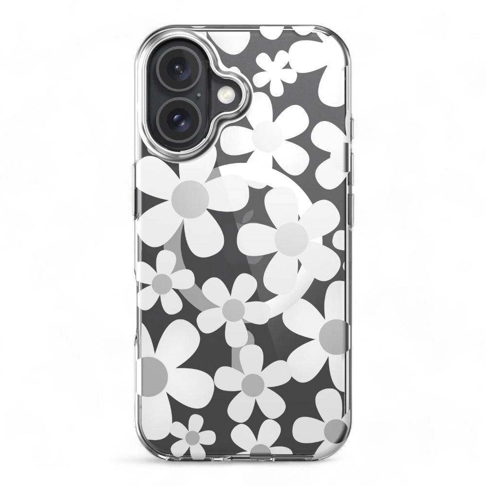 Estuche switcheasy skin iphone 16 plus fleur m 3d patterned shockproof case color blanco - MUNDO ACCESORIOS (B2C)