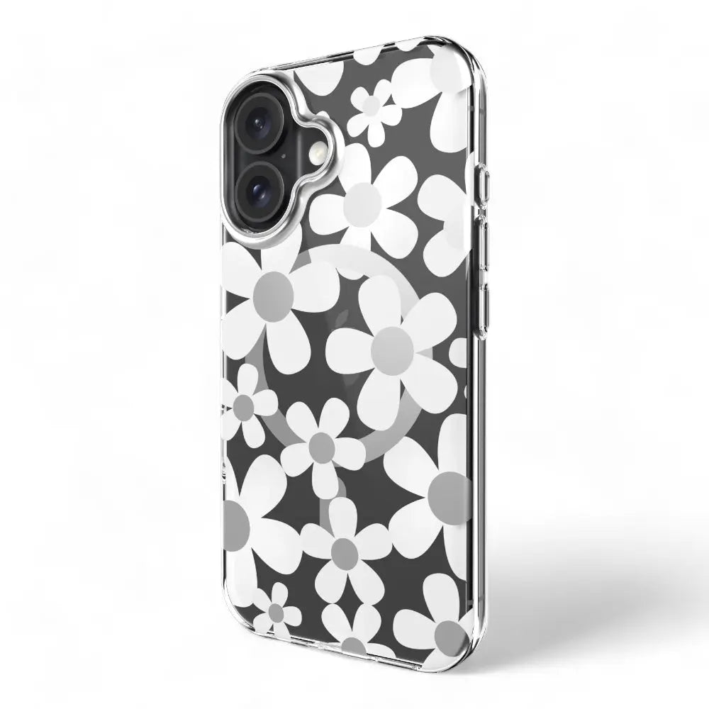 Estuche switcheasy skin iphone 16 plus fleur m 3d patterned shockproof case color blanco  Shop name