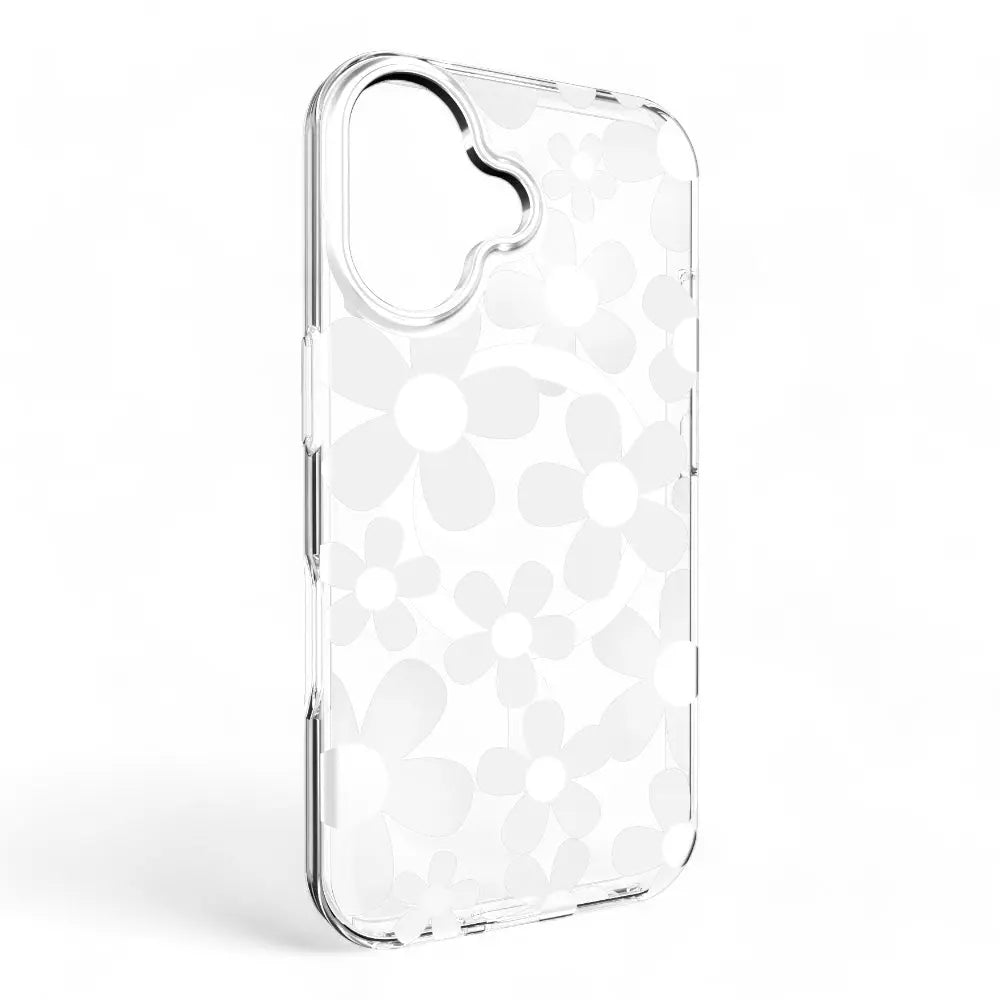 Estuche switcheasy skin iphone 16 plus fleur m 3d patterned shockproof case color blanco  Shop name