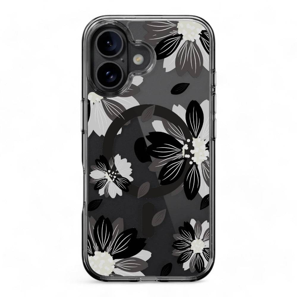 Estuche switcheasy skin iphone 16 plus style m pattern shockproof case black flower color multicolor - MUNDO ACCESORIOS (B2C)