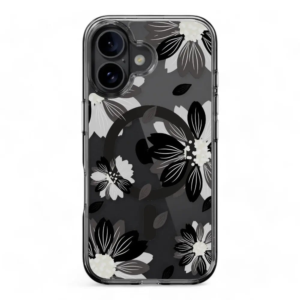 Estuche switcheasy skin iphone 16 plus style m pattern shockproof case black flower color multicolor  Shop name