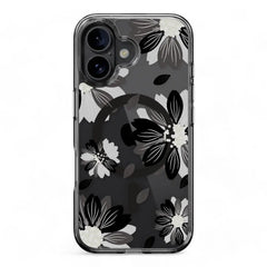 Estuche switcheasy skin iphone 16 plus style m pattern shockproof case black flower color multicolor  Shop name