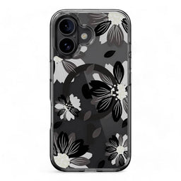 Estuche switcheasy skin iphone 16 plus style m pattern shockproof case black flower color multicolor - MUNDO ACCESORIOS (B2C)