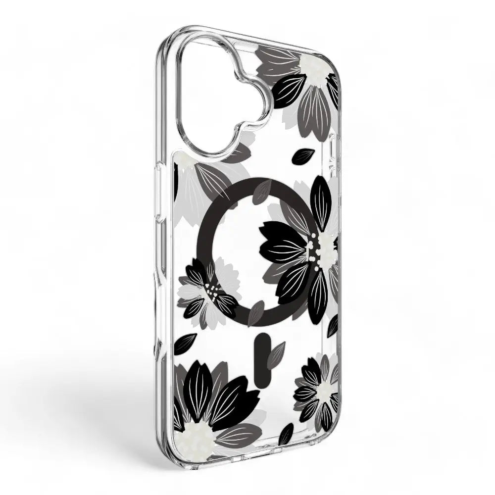 Estuche switcheasy skin iphone 16 plus style m pattern shockproof case black flower color multicolor  Shop name