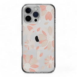 Estuche switcheasy skin iphone 16 pro max style m pattern shockproof case pink flower color multicolor