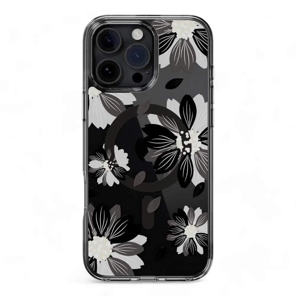 Estuche switcheasy skin iphone 16 pro max style m pattern shockproof case black flower color multicolor  Shop name