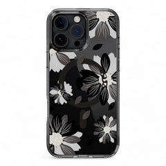 Estuche switcheasy skin iphone 16 pro max style m pattern shockproof case black flower color multicolor  Shop name