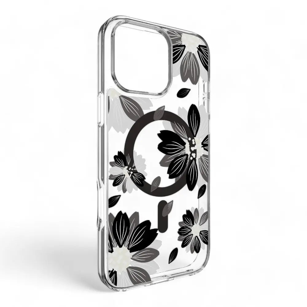 Estuche switcheasy skin iphone 16 pro max style m pattern shockproof case black flower color multicolor  Shop name