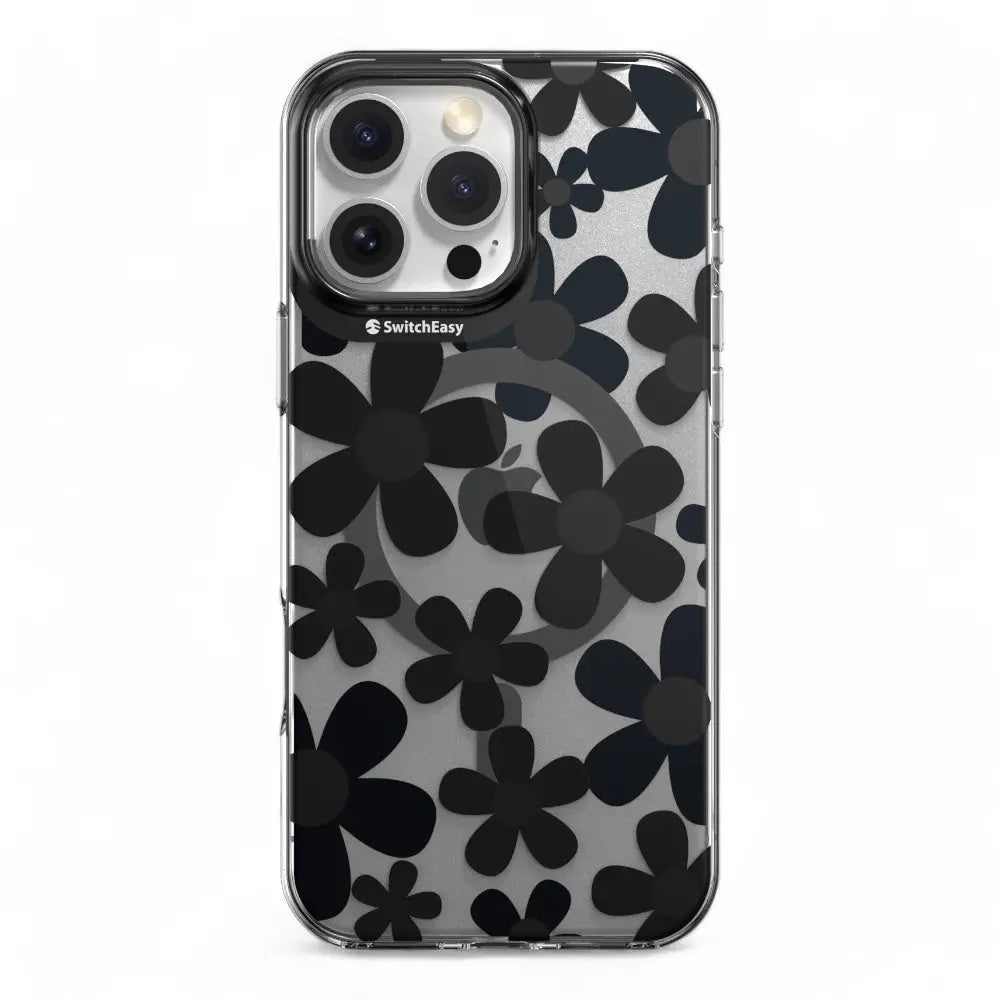 Estuche switcheasy skin iphone 16 pro max fleur m 3d patterned shockproof case black color multicolor  Shop name