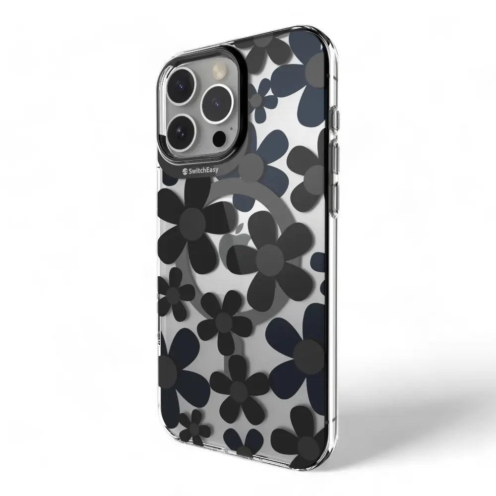 Estuche switcheasy skin iphone 16 pro max fleur m 3d patterned shockproof case black color multicolor  Shop name