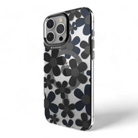 Switcheasy skin iphone 16 pro fleur m 3d patterned shockproof case black color