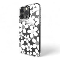 Switcheasy skin iphone 16 pro fleur m 3d patterned shockproof case white