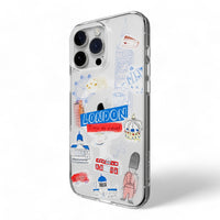 Switcheasy skin case iphone 16 pro style m pattern shockproof case london color multicolor