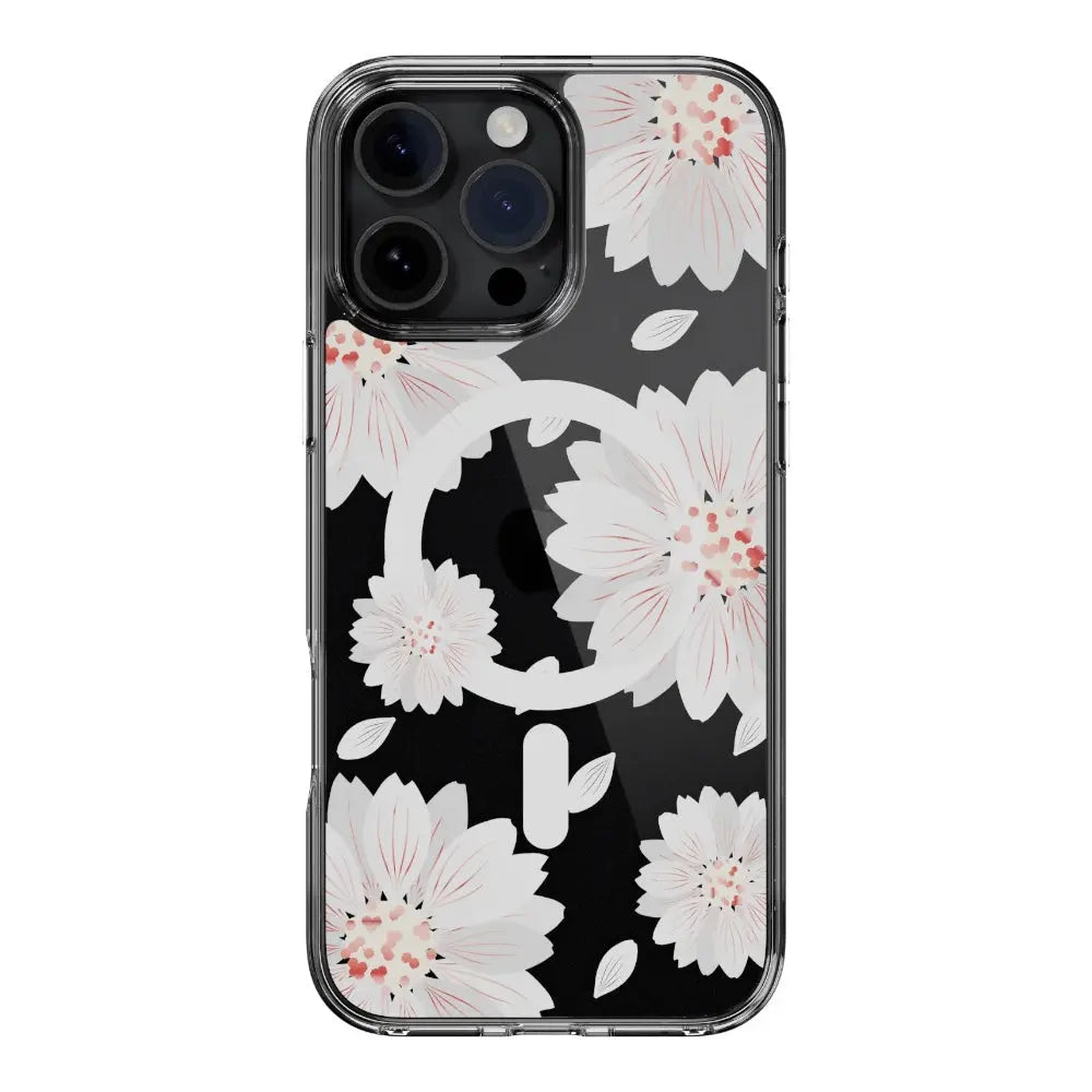 Estuche switcheasy skin iphone 16 pro max style m pattern shockproof case for 2024 iphone 3 lenses large white flower color multicolor  Shop name