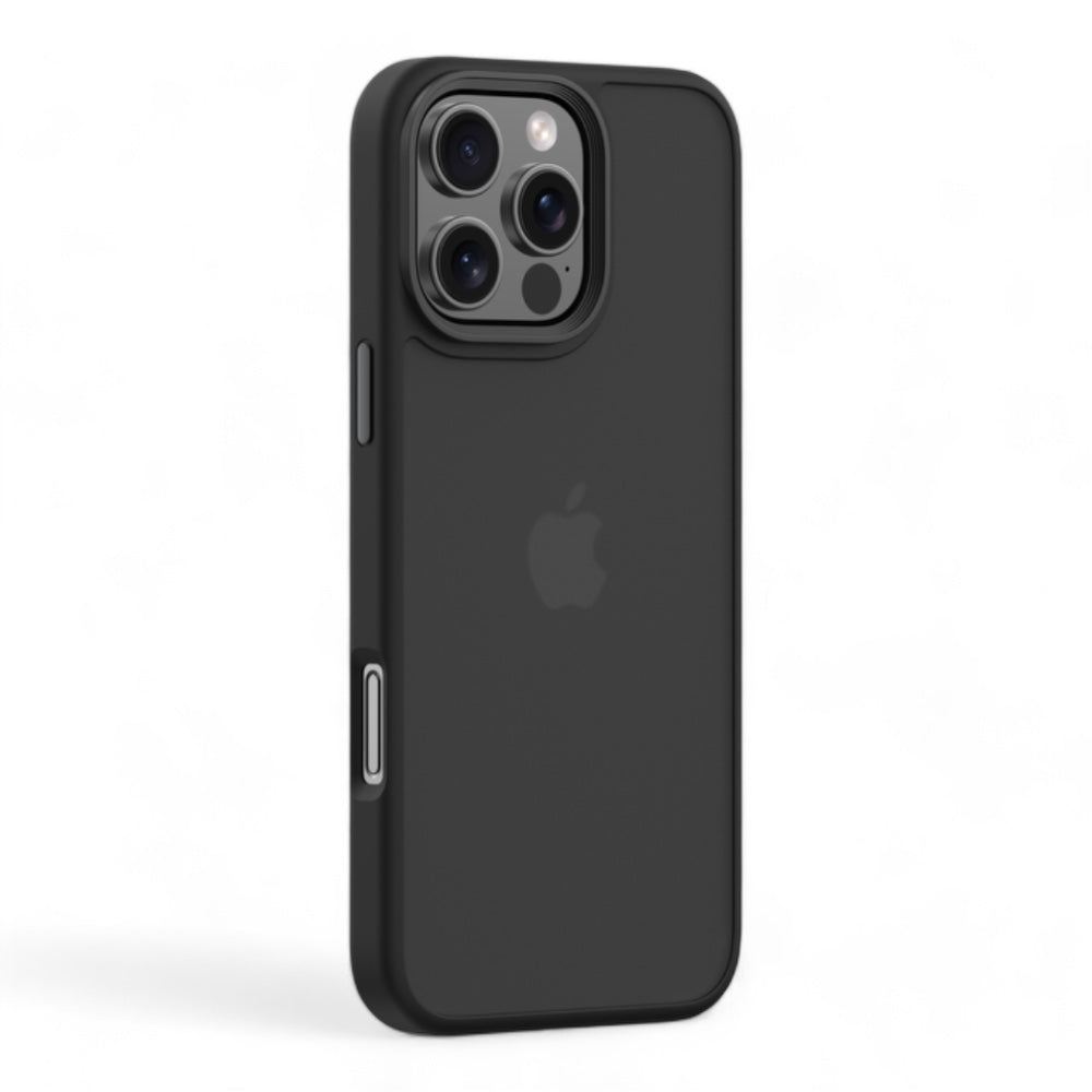 Devia skin iphone 16 pine series shockproof case black color