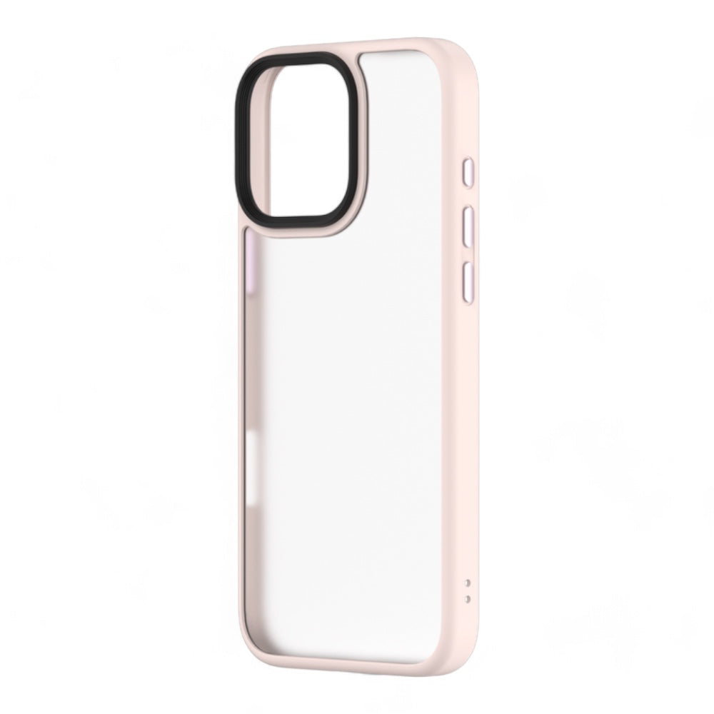 Estuche devia skin iphone 16 pino series shockproof case color fucsia