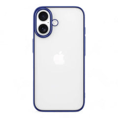 Estuche Devia Skin iPhone 16 Plus Glimmer Series color azul con diseño elegante y protección duradera.