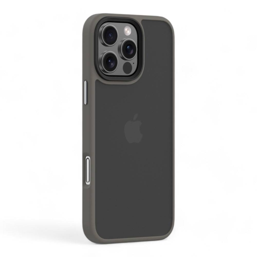 Estuche devia skin iphone 16 plus pino series shockproof case color gris oscuro - MUNDO ACCESORIOS (B2C)