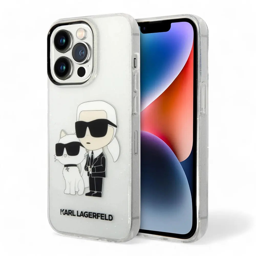 Estuche karl lagerfeld hc iml glit nft k&c transparent iphone 15 pro max color transparente  Shop name