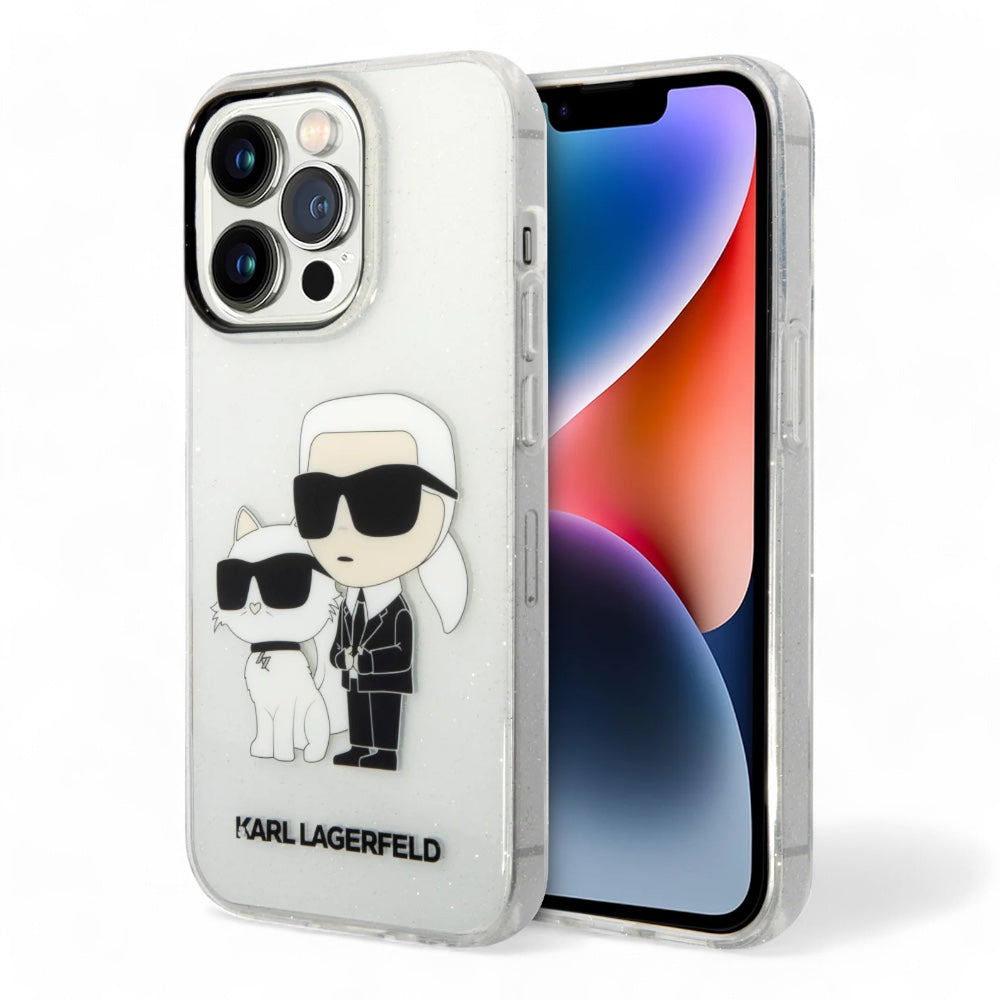 Estuche karl lagerfeld hc iml glit nft k&c transparent iphone 15 pro max color transparente