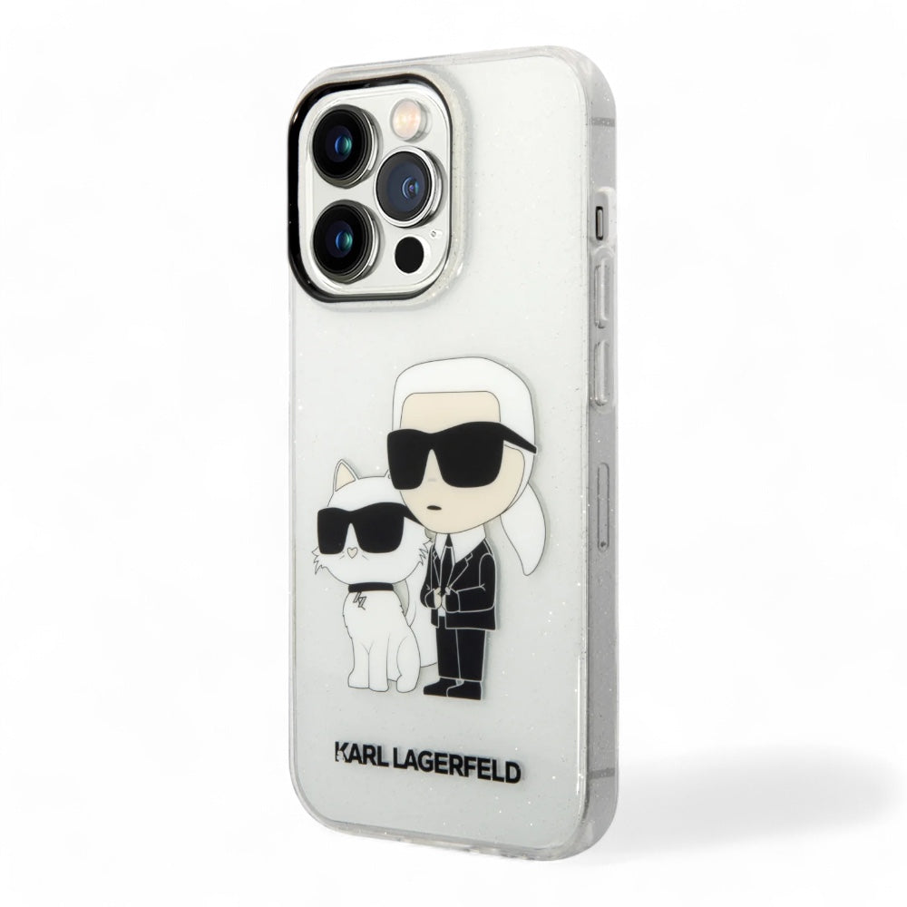 Estuche karl lagerfeld hc iml glit nft k&c transparent iphone 15 pro max color transparente