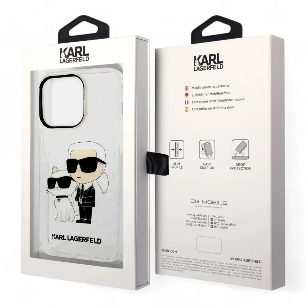 Estuche karl lagerfeld hc iml glit nft k&c transparent iphone 15 pro max color transparente  Shop name