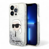 Estuche karl lagerfeld hc liq. glitter nft k.head silver iphone 15 pro max color gris  Shop name